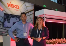 Koen Verhoeven and Ilona Hessels of Veko Lightsystems International. The Dutch LED lighting producer was exhibiting for the first time under its own name at a horticultural fair.